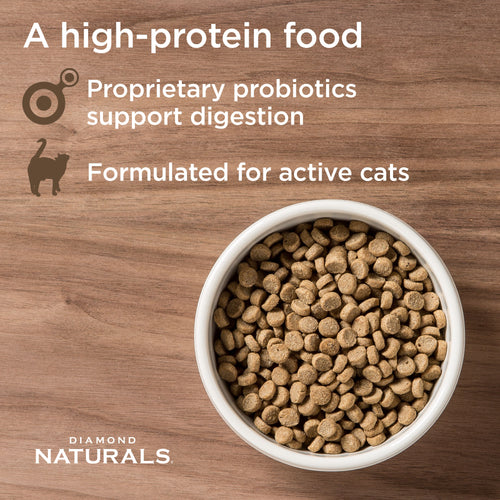 Diamond Naturals - Active Chicken Meal & Rice Formula Dry Cat Food