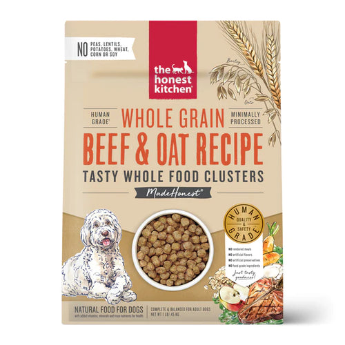 The Honest Kitchen - Whole Grain Beef Clusters Dry Dog Food