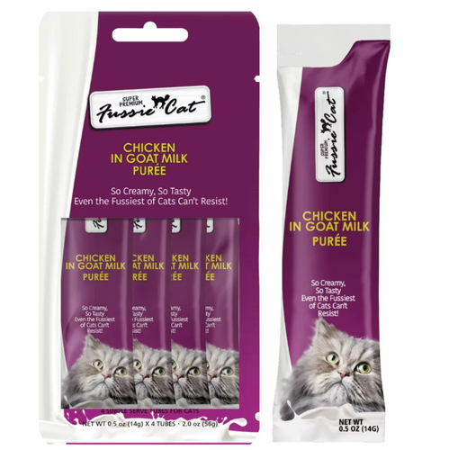 Fussie Cat - Chicken in Goat Milk Purée Cat Treat