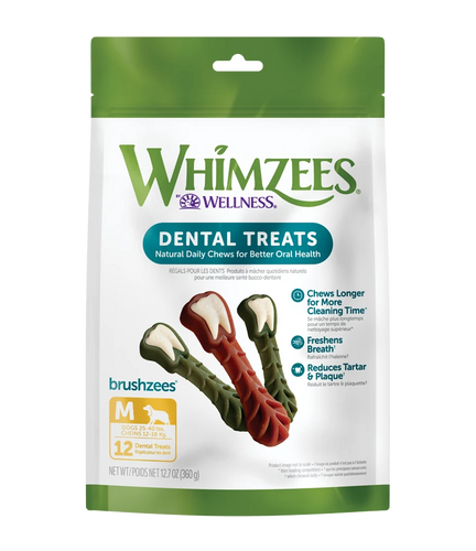 Whimzees - Brushzees Daily Dental Treat for Dogs