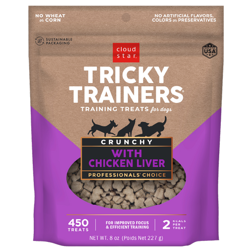Cloud Star - Tricky Trainers Crunchy with Chicken Liver Dog Treat