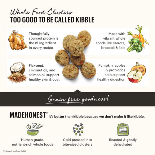 The Honest Kitchen - Grain-Free Chicken Clusters Dry Dog Food