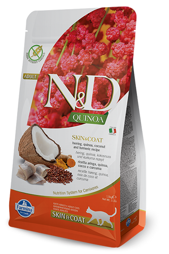 Farmina - N&D Quinoa Skin & Coat Herring Dry Cat Food