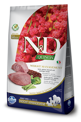 Farmina - N&D Quinoa Weight Management Lamb Dog Food