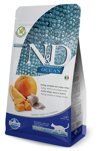 Farmina - N&D Ocean Herring, Pumpkin & Orange Dry Cat Food