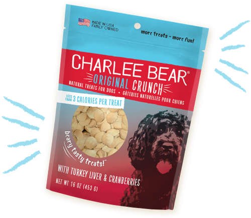 Charlee Bear - Original Crunch with Turkey, Liver & Cranberries Dog Treats