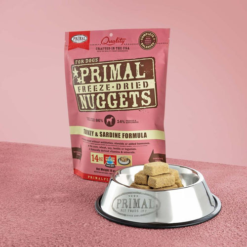Primal - Raw Freeze-Dried Turkey & Sardine Formula for Dogs