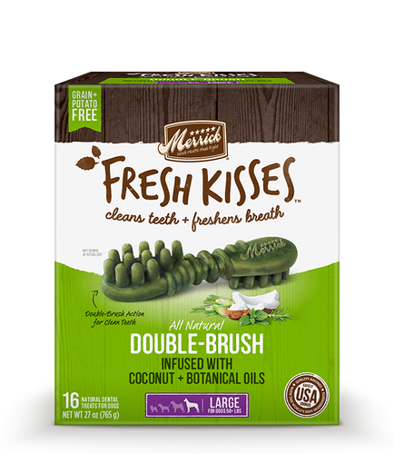 Merrick - Fresh Kisses with Coconut & Botanical Oils Dental Dog Treats