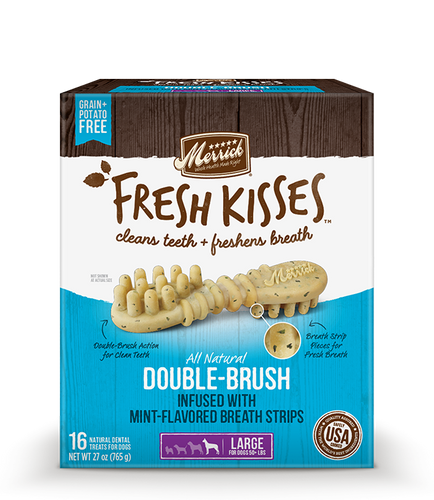 Merrick - Fresh Kisses with Mint-Flavored Breath Strips Dental Dog Treats