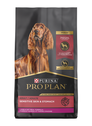 Purina Pro Plan - Adult Sensitive Skin & Stomach Lamb & Oat Meal Formula Dry Dog Food